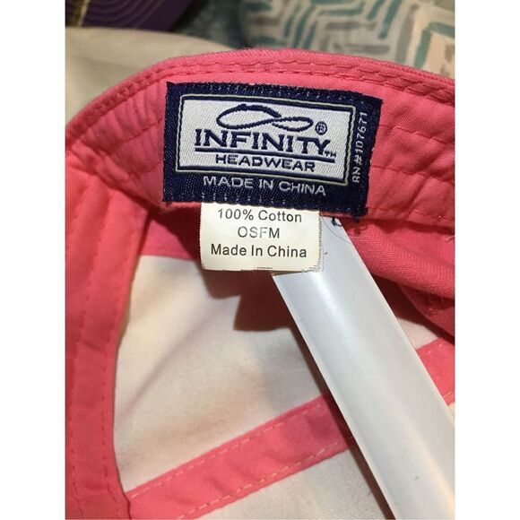 Infinity Headwear Love Pink Baseball Hat Cap One Size Fits Most - Picture 4 of 6